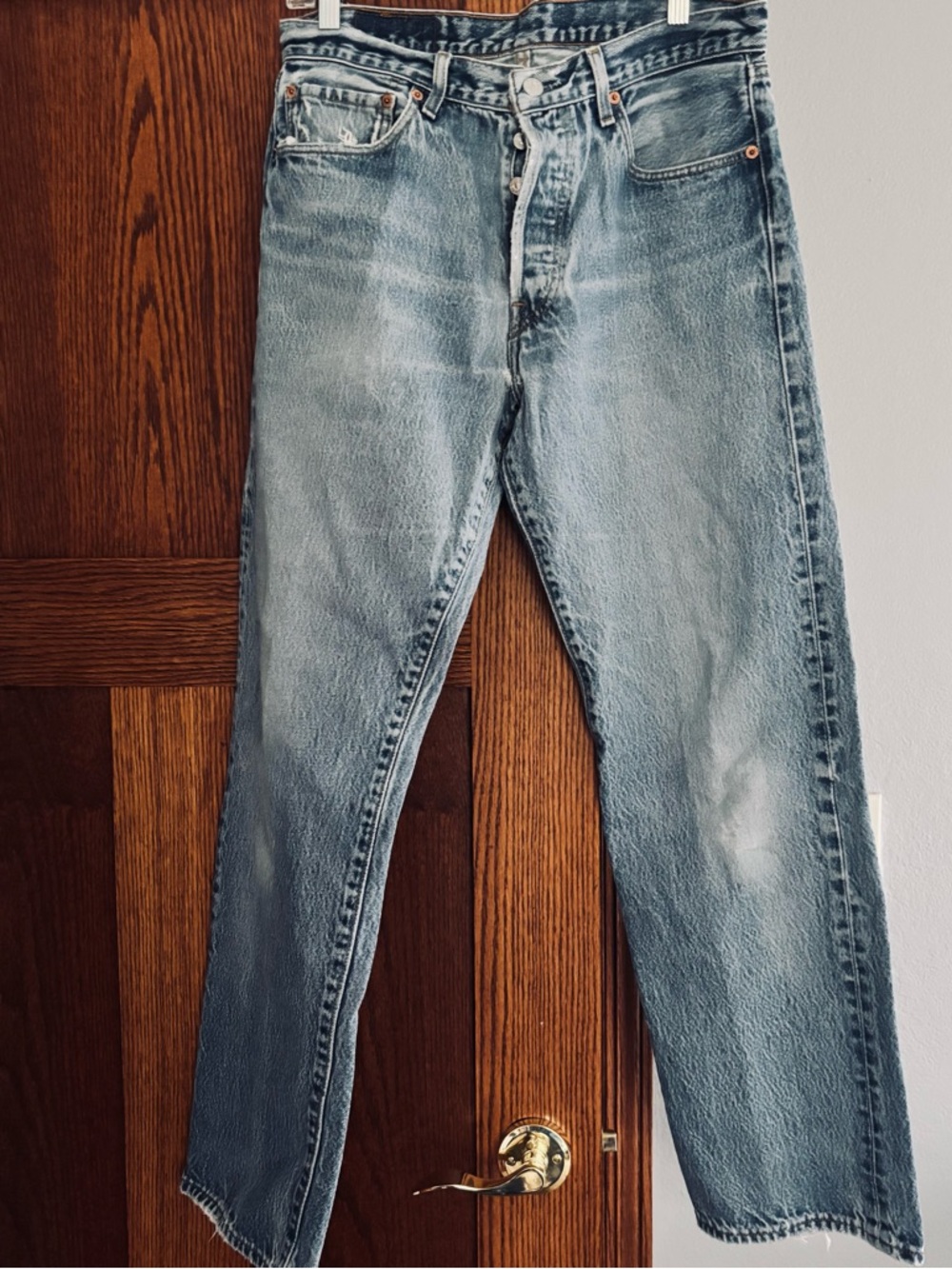 Levi's Faded Light Blue Straight Leg Jeans